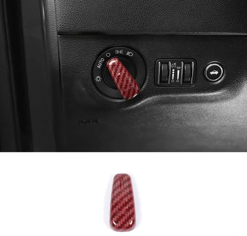 Miniatura 11 de Jimen para Dodge Challenger 2015+, para Dodge Charger 2010+, para Dodge Durango 2011+, Cubierta de botón de interruptor de faro de recorte