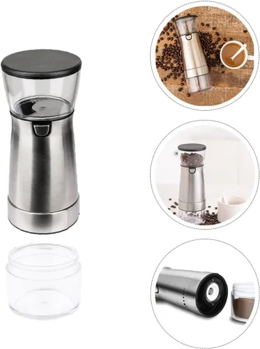 Miniatura 2 de BESPORTBLE Electric Coffee Grinder with Stainless Steel Liner Anti-skid Base USB Rechargeable Spice and Bean Grinder for Kitchen Easy to Clean Small