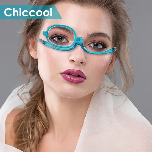 Miniatura 6 de 2 Pack Makeup Reading Glasses for Women Magnifying Flip Down Cosmetic Readers with Spring Hinge