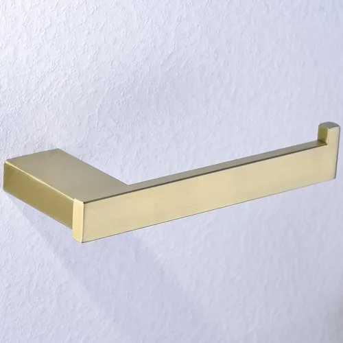 Miniatura 13 de RANDOM Portarrollos de papel higiénico de oro cepillado, accesorios de hardware de baño SUS 304 de acero inoxidable moderno soporte de rollo