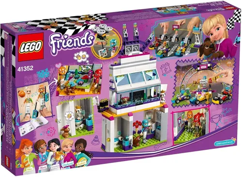 Miniatura 3 de LEGO Friends The Big Race Day 41352 Kit de construcción, mini Go Karts y autos de juguete para niñas, el mejor regalo para niños (648 piezas)