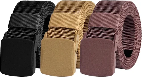 Miniatura 54 de UNGGJKB Men's Tactical Belt, Nylon Casual Elastic Belt, Work Belt That Can Be Cut And Adjusted