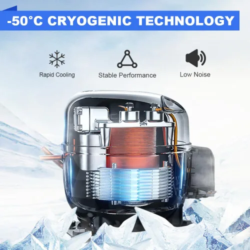 Miniatura 5 de 31.0 °F Freeze Dryer Potente y rápida velocidad de enfriamiento hasta -31.0 °F Alta calidad Secop Compresor Receta Personalización Tasa controlable