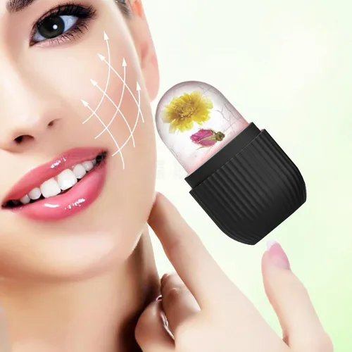 Miniatura 4 de Joyeee Rodillo facial de hielo, molde de silicona reutilizable, masaje facial, belleza facial, herramientas para el cuidado de la piel, aplica hielo