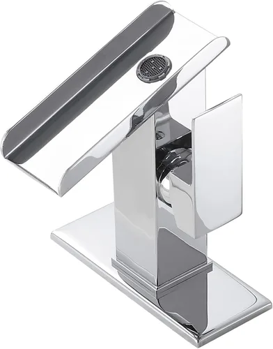 Miniatura 14 de Grifo de lavabo de baño dorado de una sola manija de 1 o 3 agujeros de 4 pulgadas, cascada de 4 pulgadas, grifo de baño moderno de latón para lavabo