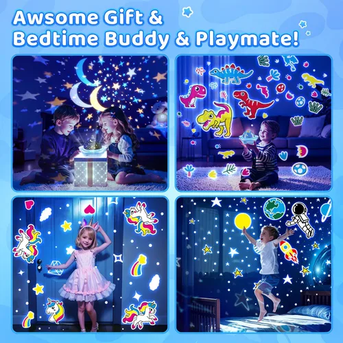 Miniatura 7 de Luz nocturna para niños, proyector de luz nocturna para bebé, luces nocturnas para dormitorio, proyector de estrellas, luces de estrella