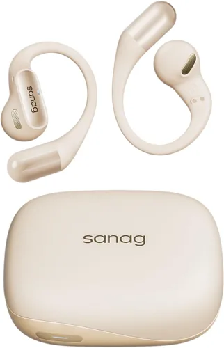 Sanag Auriculares inalámbricos Bluetooth 5.3 con micrófono ENC, los mejores auriculares ligeros de conducción de aire, sonido estéreo de alta