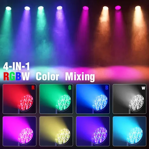 Miniatura 5 de Betopper 7 luces de DJ de cabeza móvil de 40 W con control de punto de punto, haz RGBW/lavado/zoom/CTO efecto ojo de abeja iluminación de escenario