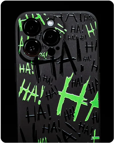 Miniatura 7 de SIMPLYMDRN Delgada para iPhone 11 - Diseño Joker Haha - Funda genial para hombres - Cubierta de diseñador de superhéroe villano - Delgada y flexible