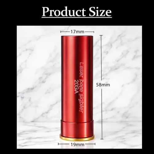 Miniatura 5 de GOTICAL Red Dot 20 - Obturador láser de calibre 20, 6 baterías incluidas (punto rojo láser de calibre 20)