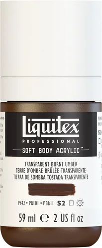 Miniatura 60 de Liquitex Professional Soft Body - Pintura acrílica, botella de 2 onzas (59 ml), blanco titanio Titanio Blanco