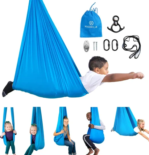 Harkla Columpio sensorial para niños y adultos, soporta 300 libras, columpio sensorial para interiores y exteriores para un efecto calmante similar
