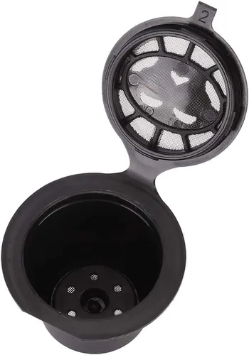 Miniatura 7 de 3 cápsulas reutilizables para el hogar, cápsulas de café para el hogar, cápsulas recargables aptas para Nespresso (negro)