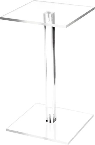 Miniatura 5 de Plymor Elevador de exhibición de pedestal cuadrado de acrílico transparente, 4.5 pulgadas de alto x 4 pulgadas de ancho x 4 pulgadas de profundidad