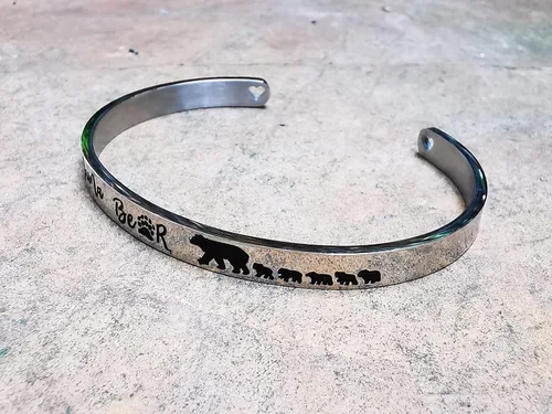 Miniatura 31 de Pulseras inspiradoras para abuela, mamá, hija, sobrina, tía, grabado, mensaje oculto, pulsera de acero inoxidable, corona de cumpleaños, joyería