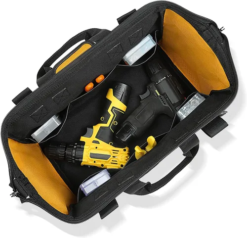Miniatura 6 de WINHUNT - Bolsa de herramientas de 13 pulgadas, bolsa de almacenamiento de herramientas con correa ajustable, gran capacidad, asa de goma duradera