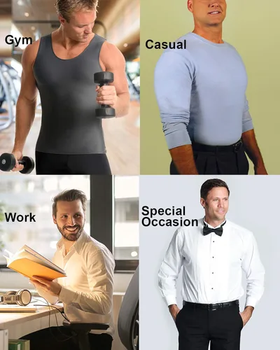 Miniatura 5 de Insta Slim musculosa de compresión muscular (Int) para hombre