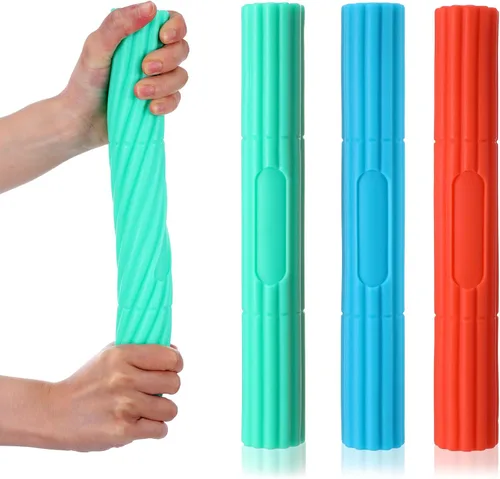 3 barras ejercitadoras de mano torcidas para terapia física, alivia el dolor de tendinitis y mejora la fuerza de agarre, codo de tenis, codo de