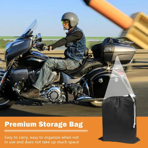 Miniatura 5 de Cubierta para motocicleta Tokept, con ventilaciones, cubierta para bicicletas de tierra, para diferentes modelos de touring Harley Davidson Road