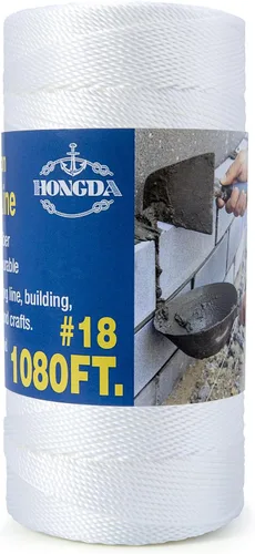 Miniatura 22 de HONGDA Cuerda de nailon, cuerda de nailon trenzado #18 de 250 pies, perfecta para trabajos de mampostería y para el diseño de construcción general
