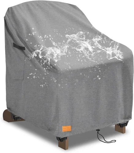 Miniatura 21 de Funda para mesa de café para patio al aire libre, 600D, resistente al agua, resistente, fundas para muebles de patio, 48 x 28 x 16 pulgadas