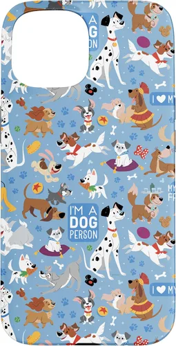 Miniatura 6 de Disney Funda azul para iPhone 17 con texto en inglés "Dogs I'm a Dogperson