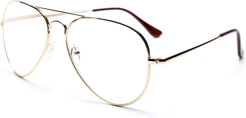Miniatura 4 de Paquete de 2 lentes de lectura con bloqueo de luz azul, estilo aviador, anti rayos azules y UV, para hombres y mujeres