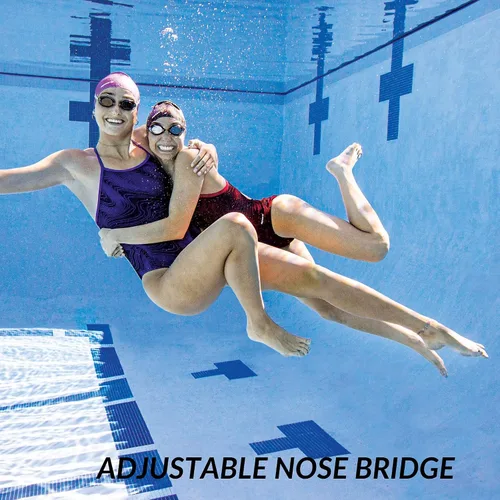 Miniatura 7 de Sporti Gafas de natación unisex para adultos con óptica positiva, gafas antivaho para hombres y mujeres, resistentes a las roturas, con dobles