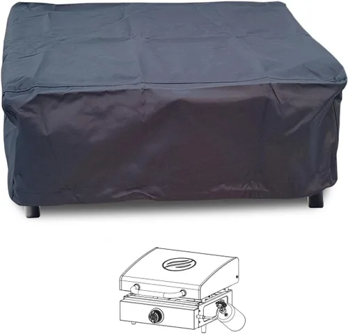 ZJYWSCH Cubierta para Blackstone 17 pulgadas plancha de mesa con capucha 1814 1900 al aire libre impermeable piedra negra 17 pulgadas cubierta de