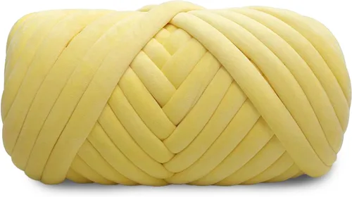 Miniatura 12 de Hilo de terciopelo grueso y voluminoso para tejer con brazo gigante, peso de tubo súper suave, esponjoso, para hacer a mano, hilo lavable