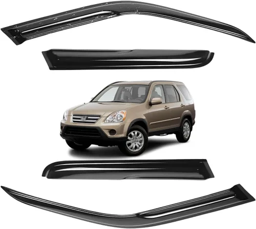 Miniatura 20 de Viseras para ventanas para Mazda 3 Sedán 4 puertas 2004 2005 2006 2007 2008 2009 estilo JDM Mugen, deflector de viento, protector solar y de lluvia