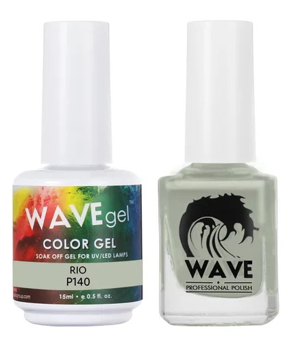 Miniatura 76 de WAVEGEL - Juego dúo de gel y esmalte de uñas a juego - Colección Simplicity - #P109 Blizzard I 0.5 onzas