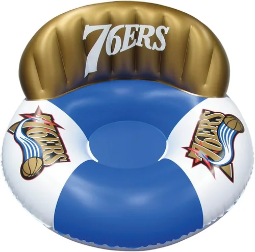 Poolmaster Flotador inflable de lujo grande de la NBA para adultos Filadelfia 76ers
