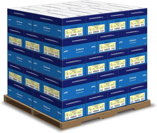 Miniatura 35 de Hammermill Papel de color, papel de impresora crema de 20 libras, 8.5 x 11-1 resma (500 hojas), fabricado en los Estados Unidos, papel pastel