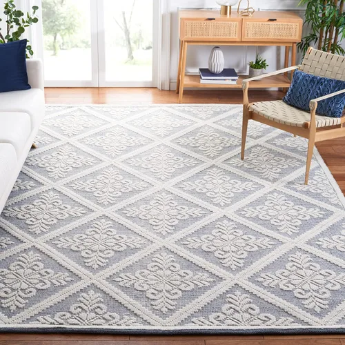 Miniatura 9 de SAFAVIEH Vermont Collection - Alfombra decorativa de 2 pies 3 pulgadas x 4 pies, color marfil, lana hecha a mano, ideal para zonas de alto tráfico
