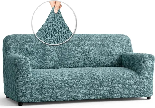 Miniatura 58 de Fundas elásticas de sofá prémium para sofá, funda para silla, lavable, apta para perros y mascotas, fundas elásticas de poliéster para sofá biplaza