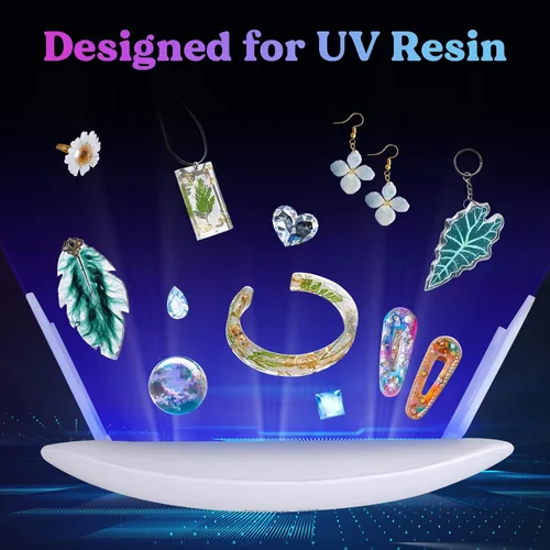 Miniatura 6 de LET'S RESIN Mini Luz UV para Resina, Luz Portátil con 2.5 Veces Más de Energía, UV Lámpara de Peso Ligero de 84g para Curado Más Rápido, Suministros