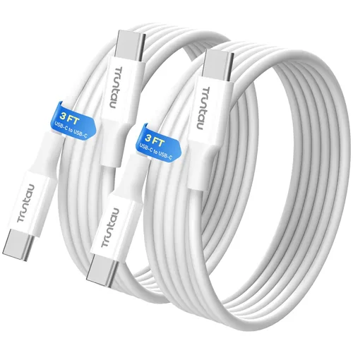 Miniatura 27 de Cable USB A a USB C de 6 pies, cable de carga rápida de 60 W compatible con iPhone 17/17 Pro Max/16/16e/16 Plus/15 Pro Max, Samsung Galaxy Blanco