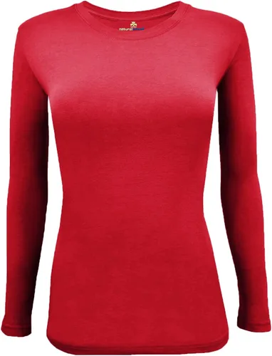 Miniatura 88 de Natural Uniforms Camiseta Under Scrub para mujer, cuello redondo, manga larga, paquete de 3, paquete múltiple de 3
