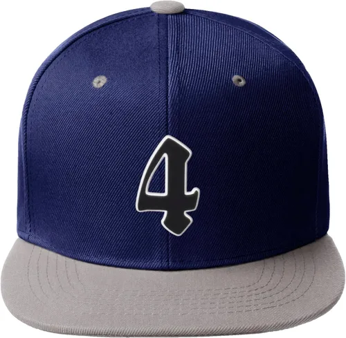 Miniatura 908 de Daxton Gorra clásica con visera de billete plano con letras del alfabeto inglés antiguo de la A a la Z