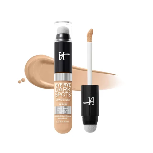 Miniatura 23 de IT Cosmetics Bye Bye Dark Spots Corrector + suero iluminador – 2% niacinamida, ácido hialurónico y cafeína – Cobertura media, acabado natural, todo