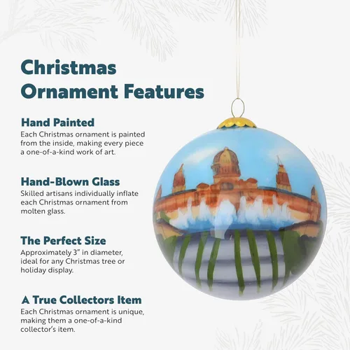 Miniatura 4 de Adorno navideño de cristal pintado a mano - Barcelona