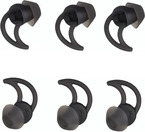 Miniatura 7 de Puntas para auriculares pequeños, 3 pares, puntas de silicona suaves y cómodas, puntas de aislamiento de ruido, puntas de repuesto de auriculares