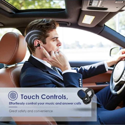 Miniatura 6 de Auriculares abiertos con aro de oído abierto, ligeros, cómodos, con clip de oreja abierto, auriculares inalámbricos, 40H Play Bluetooth 5.4
