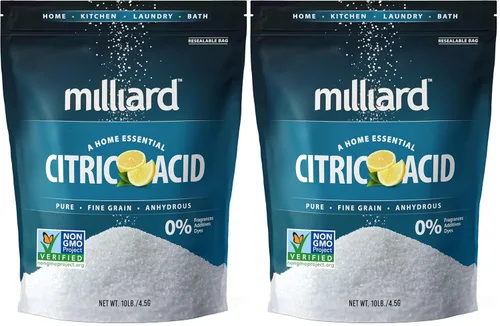 Miniatura 11 de Milliard Ácido cítrico de 5 libras, 100% puro, grado alimenticio, proyecto verificado sin OMG (5 libras)