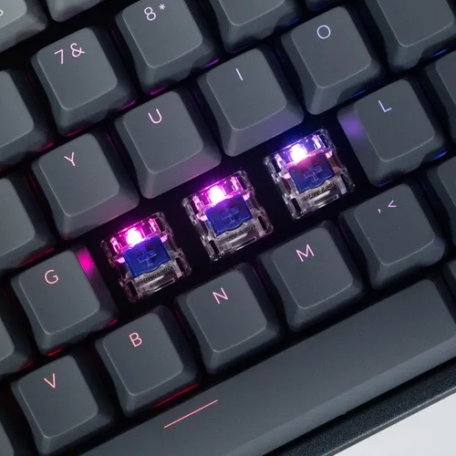Miniatura 7 de Keychron Teclado mecánico inalámbrico K8, diseño sin llave de 87 teclas Bluetooth/con cable RGB retroiluminado con interruptor azul óptico Gateron