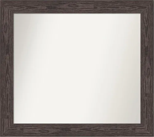 Miniatura 596 de Amanti Art Espejo personalizado, espejo de baño negro puente, espejo de pared o espejo de tocador de baño sobre el fregadero (26 x 26 pulgadas)