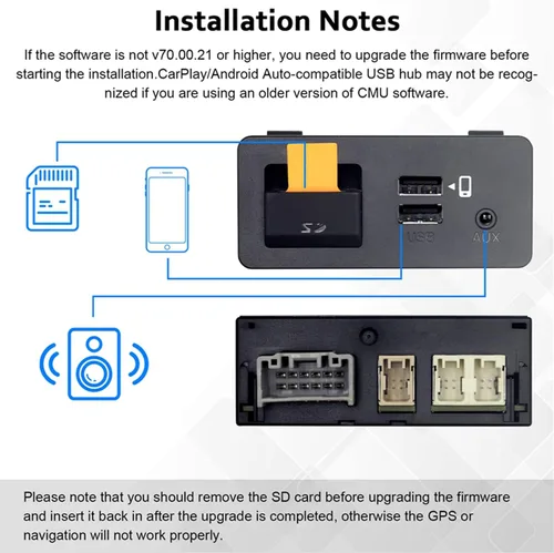 Miniatura 7 de TK78-66-9U0C Adaptador Carplay con cable Kit de reequipamiento para Mazda 2 3 6 CX3 CX5 CX9 MX5 Carplay y Android Auto Módulo de interfaz USB