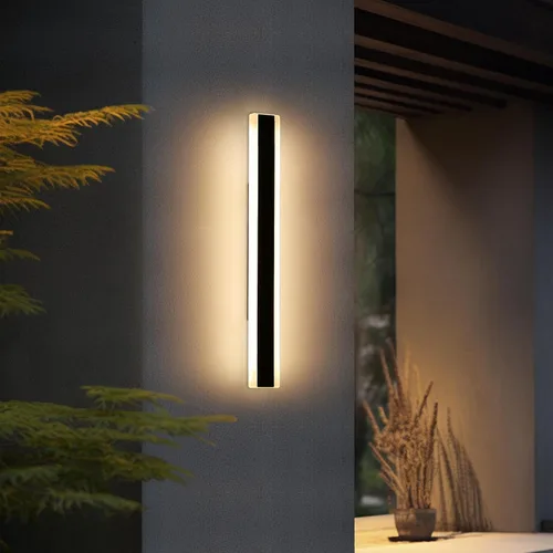 Miniatura 14 de Luces de Pared Modernas para Exterior de Casa, Apliques de Pared al Aire Libre de 23.6 Pulgadas, 3 Luces Color 3000K/4500K/6000K, Resistente al Agua