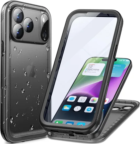 Miniatura 84 de Cozycase TOP Funda impermeable para iPhone 17 Pro Max - Grado militar resistente a todo 360 con protector de cámara de pantalla, doble IP68 a prueba